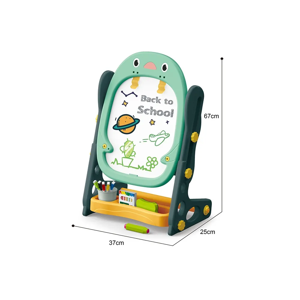 WOOPIE Dwustronna Tablica Magnetyczna do Rysowania i Nauki Liczb oraz Liter 56 el.