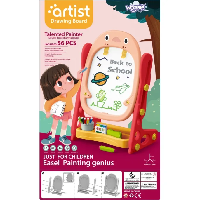 Zestaw tablicy magnetycznej z 56 elementami do zabawy