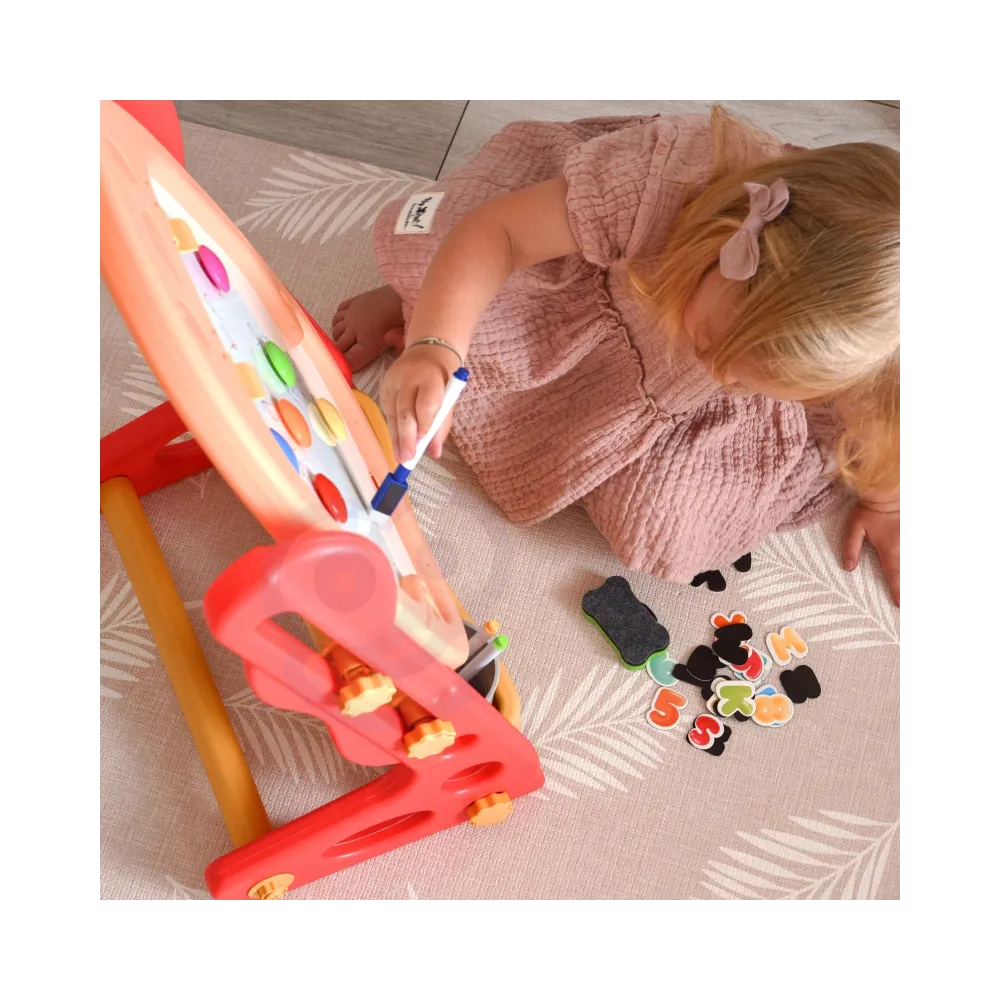 WOOPIE Dwustronna Tablica Magnetyczna do Rysowania i Nauki Liczb oraz Liter 56 el.