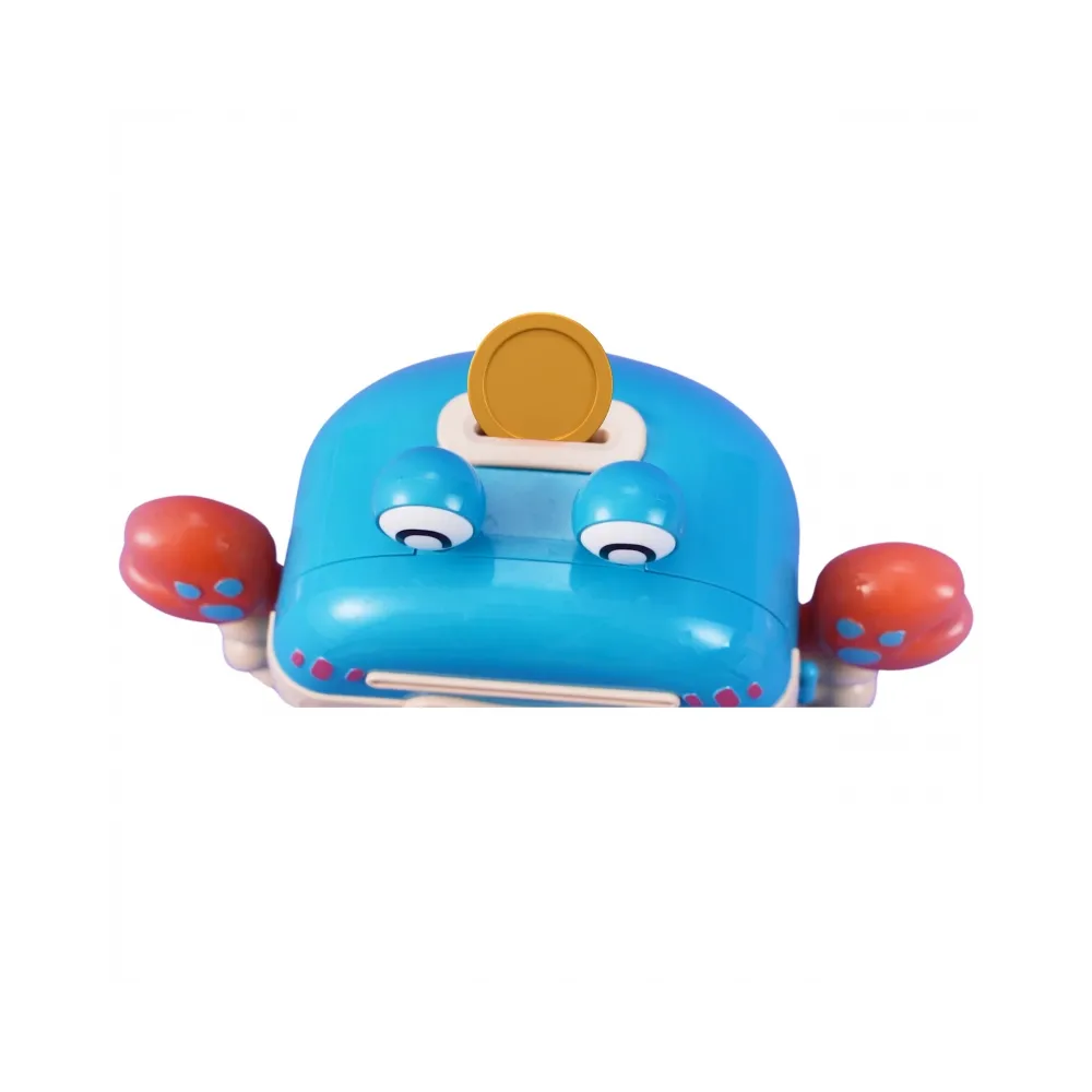 WOOPIE Elektroniczna Skarbonka Sejf Bankomat na Pin Kod Dostępu Krab Plecak Niebieski