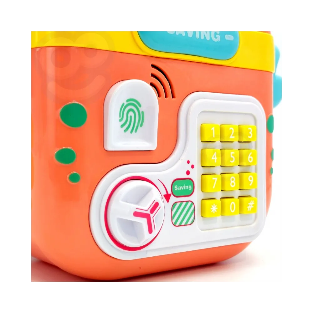 WOOPIE Interaktywny Sejf Kasa Sklepowa Plecak z Klawiaturą 4w1 Monety