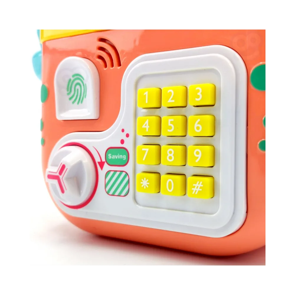 WOOPIE Interaktywny Sejf Kasa Sklepowa Plecak z Klawiaturą 4w1 Monety