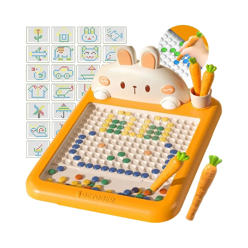 WOOPIE Tablica Magnetyczna Montessori MagPad Do Rysowania Królik Marchewka