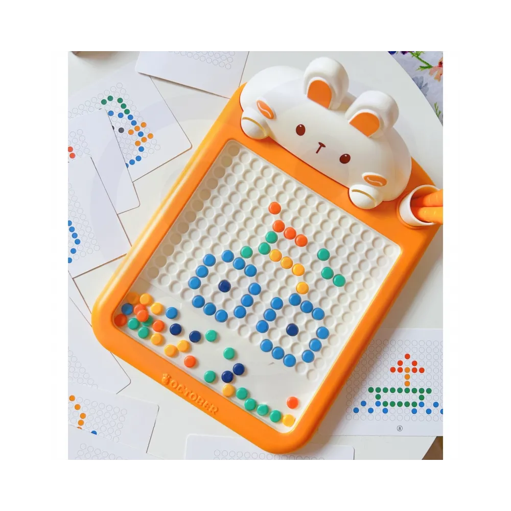 WOOPIE Tablica Magnetyczna Montessori MagPad Do Rysowania Królik Marchewka