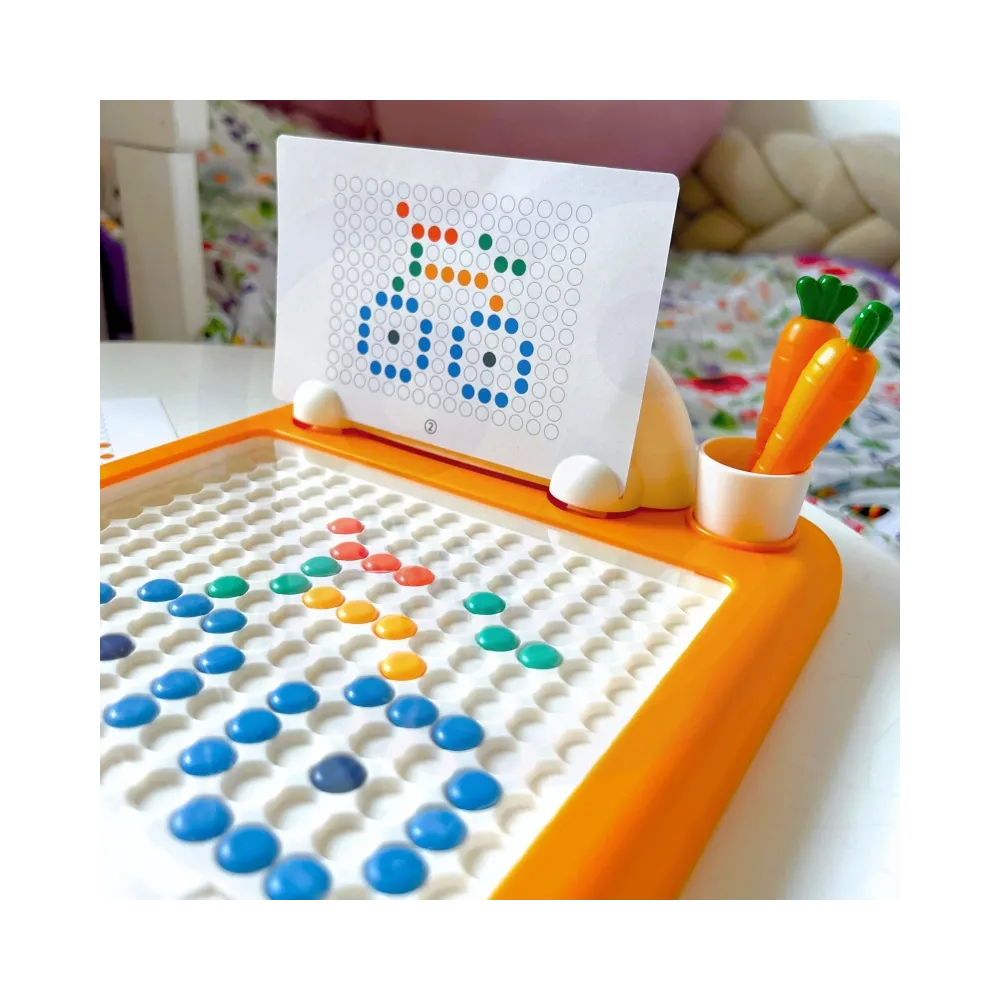 WOOPIE Tablica Magnetyczna Montessori MagPad Do Rysowania Królik Marchewka