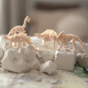WOOPIE Zestaw Archeologiczny Wykopaliska Szkieletów Dinozaurów 6w1 Mały Archeolog