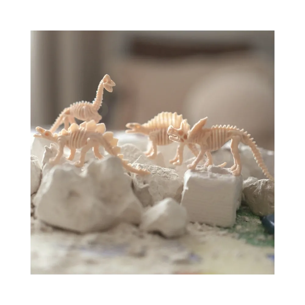 WOOPIE Zestaw Archeologiczny Wykopaliska Szkieletów Dinozaurów 6w1 Mały Archeolog