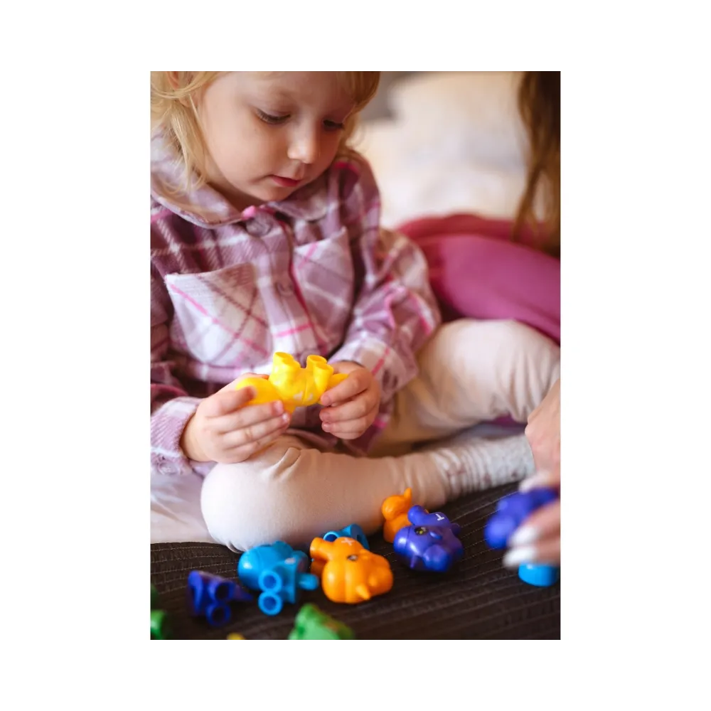 WOOPIE Figurki Montessori Zestaw Edukacyjny Jednorożce do Składania "Dopasuj Literki" 13 el.