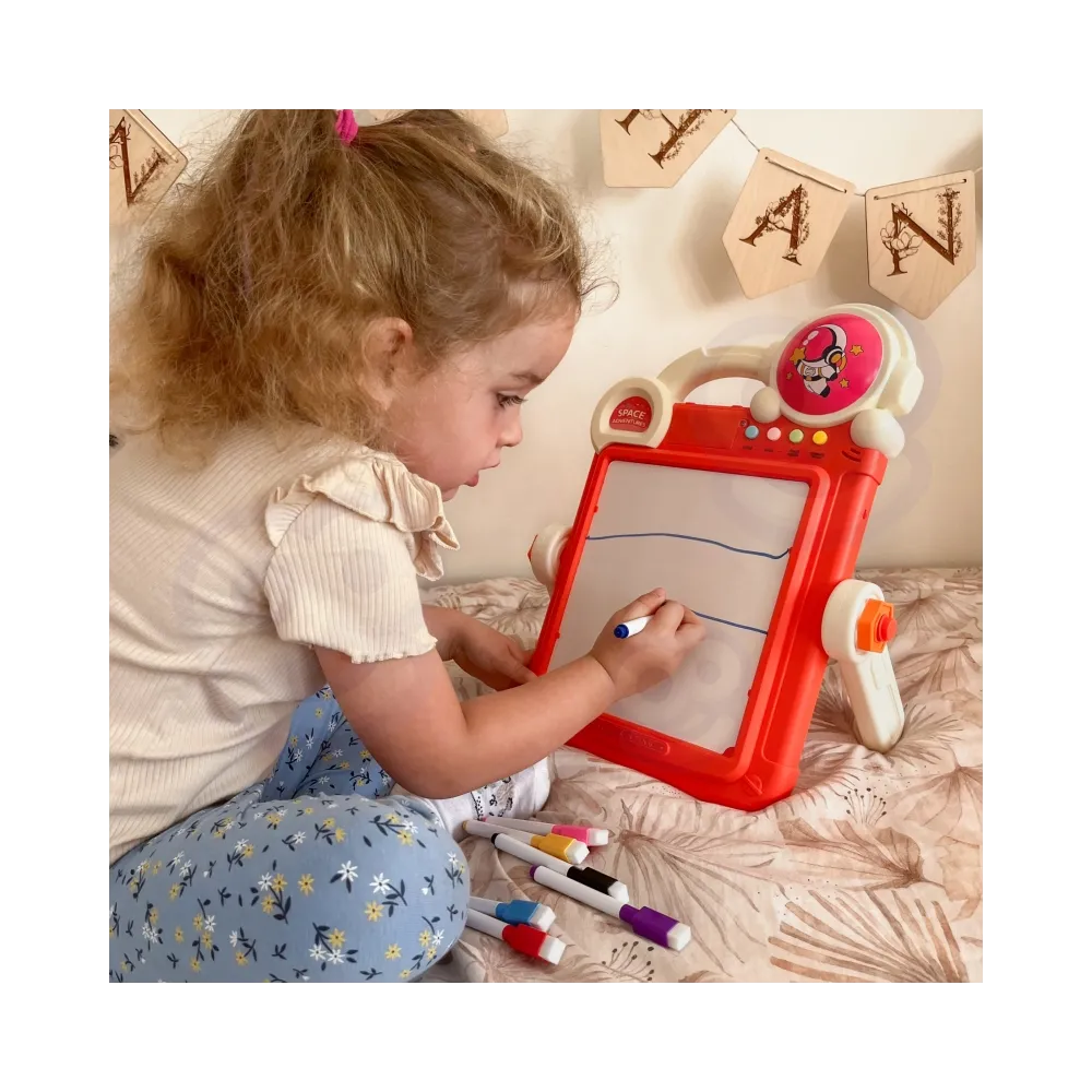 WOOPIE Dwustronna Tablica do Rysowania Gra Tetris 2w1 Pomarańczowa