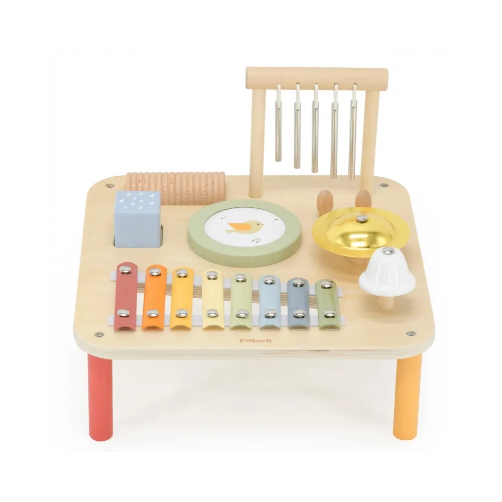 Viga Drewniany Stolik Edukacyjny Muzyczny Sensoryczny 7W1