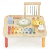 Viga Drewniany Stolik Edukacyjny Muzyczny Sensoryczny 7W1