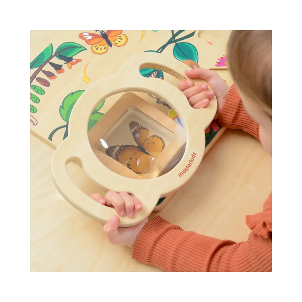MASTERKIDZ Duża Drewniana Lupa Discovery