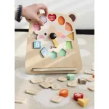 CLASSIC WORLD Zegar Miś Montessori Edukacyjny 3w1 Nauka Czasu Liczenia i Daty