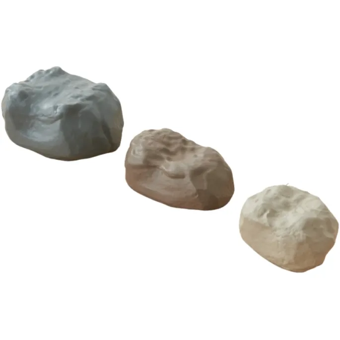 Gumowe kamienie konstrukcyjne w różnych kolorach i rozmiarach.