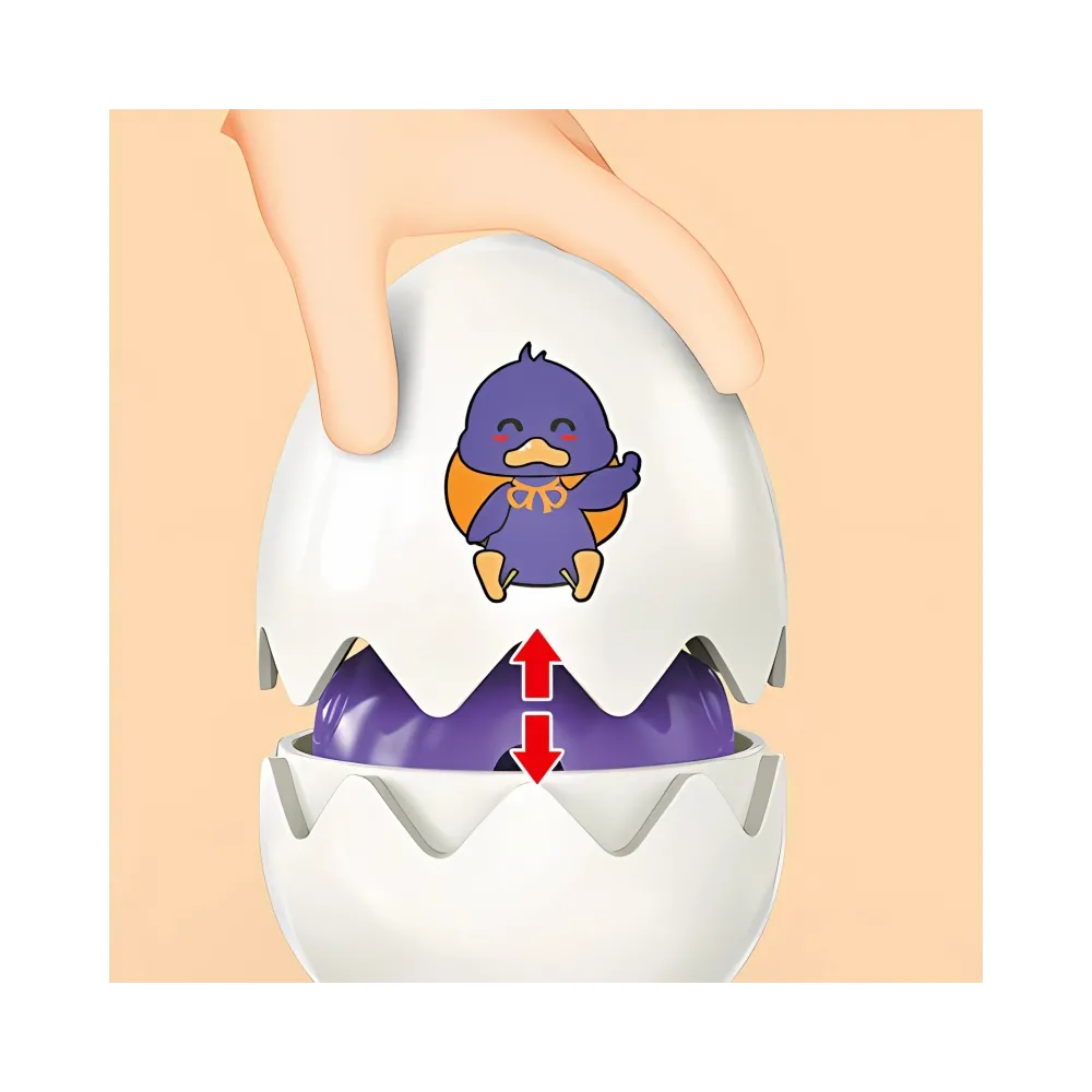 WOOPIE Układanka Sorter Montessori Dopasuj Kształty Zabawne Kurczaczki Jajka 6szt