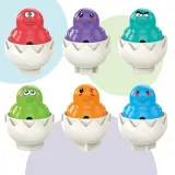 WOOPIE Układanka Sorter Montessori Dopasuj Kształty Zabawne Kurczaczki Jajka 6szt