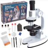 WOOPIE Mikroskop Cyfrowy LED Przybliżenie do 1200x Zestaw XXL z Adapterem do Smartfona