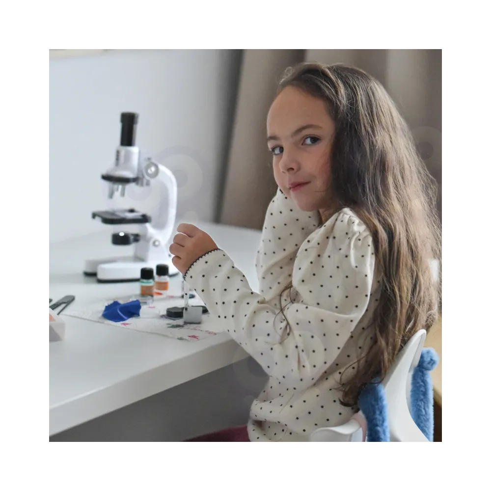 WOOPIE Mikroskop Cyfrowy LED Przybliżenie do 1200x Zestaw XXL z Adapterem do Smartfona