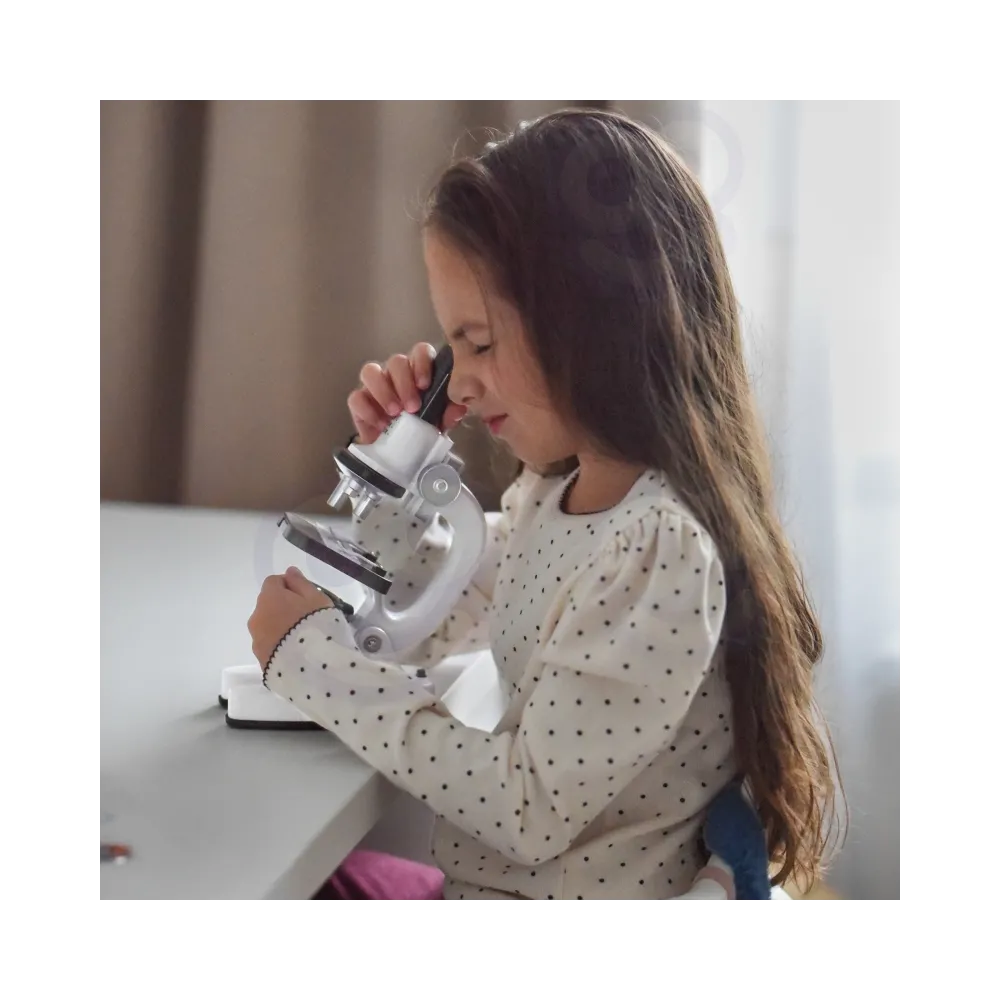 WOOPIE Mikroskop Cyfrowy LED Przybliżenie do 1200x Zestaw XXL z Adapterem do Smartfona