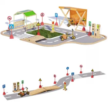 CLASSIC WORLD EDU Zestaw Dużych Znaków Drogowych 90cm - 8el