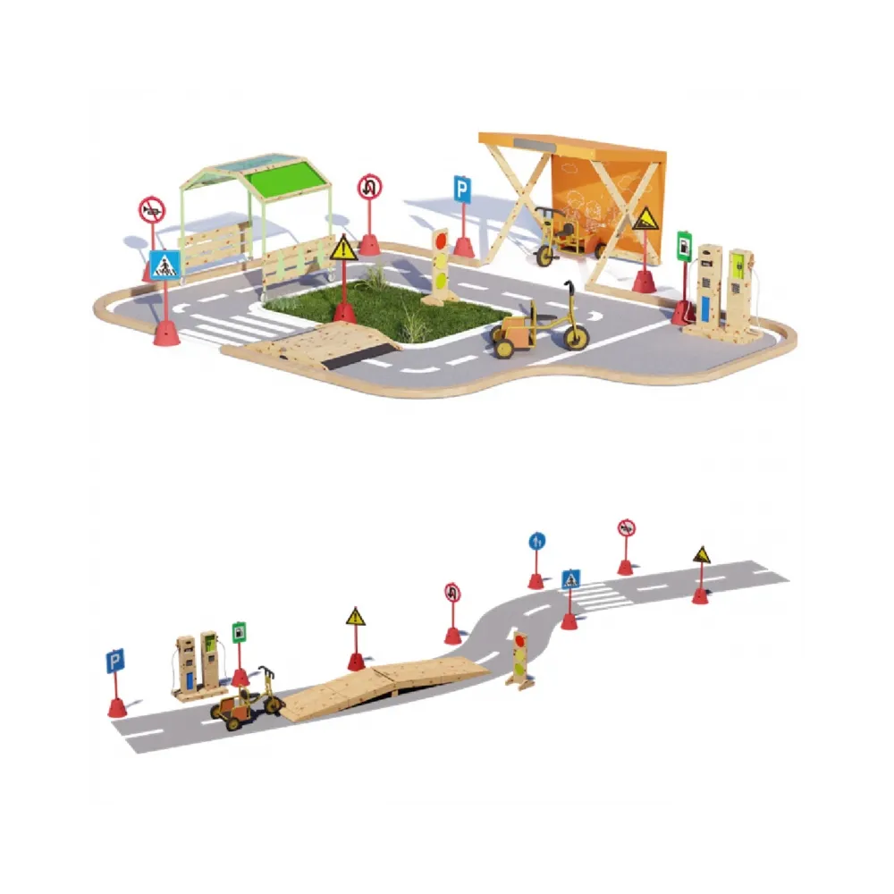 CLASSIC WORLD EDU Zestaw Dużych Znaków Drogowych 90cm - 8el