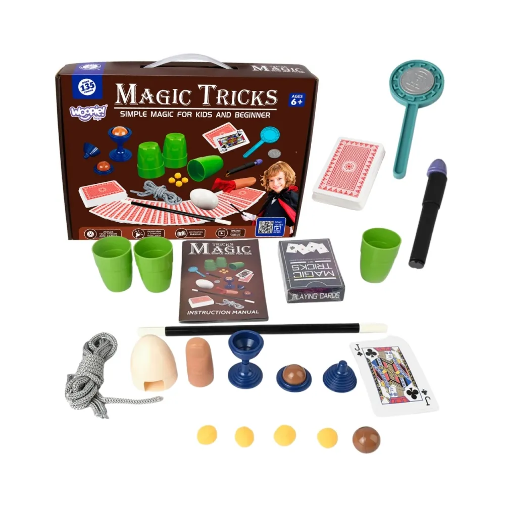 Zestaw Małego Magika z różdżką i akcesoriami do iluzji