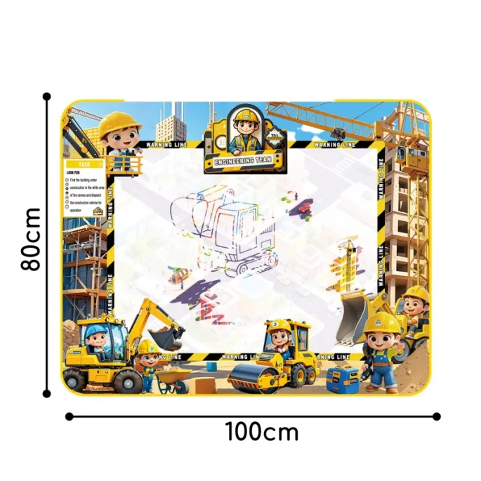 Duża mata 100x80 cm do zabawy