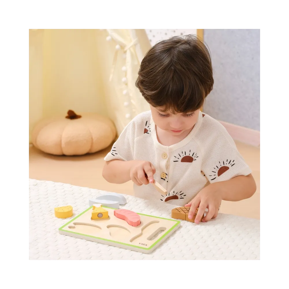 VIGA Zestaw do Krojenia Mięsa – Realistyczna Zabawa w Kuchnię