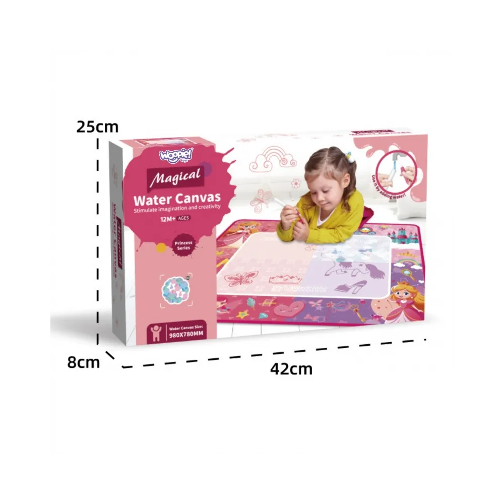 WOOPIE Mata Wodna Magiczna do Rysowania dla Małej Księżniczki