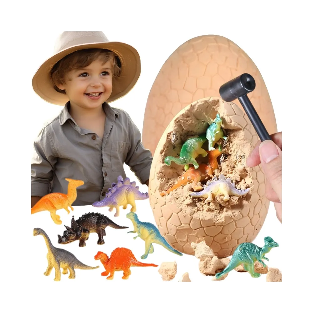 WOOPIE Wykopalisko Jajko Dinozaura Zestaw Archeologa do Rozkopania 12 Dinozaurów