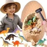 WOOPIE Wykopalisko Jajko Dinozaura Zestaw Archeologa do Rozkopania 12 Dinozaurów