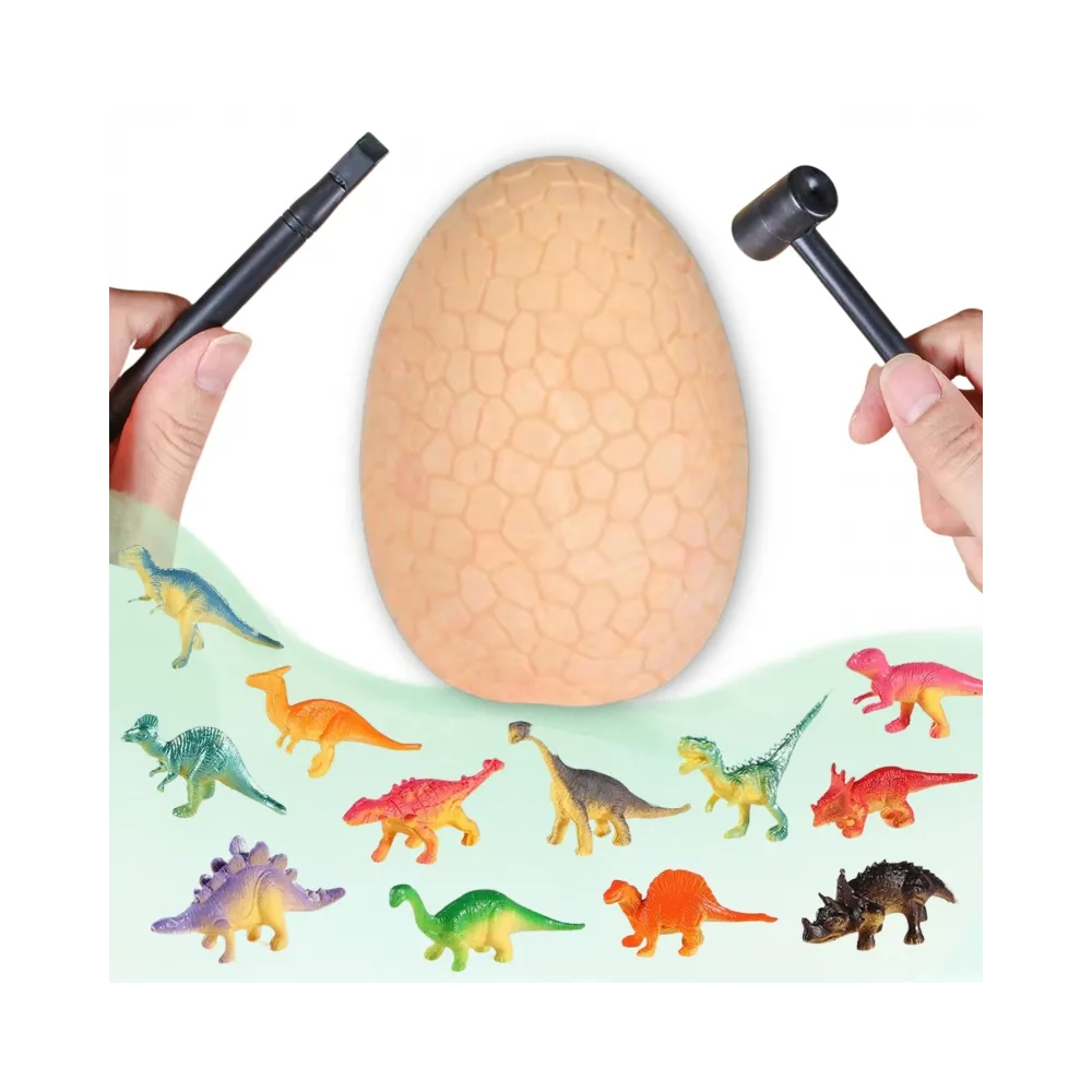 WOOPIE Wykopalisko Jajko Dinozaura Zestaw Archeologa do Rozkopania 12 Dinozaurów