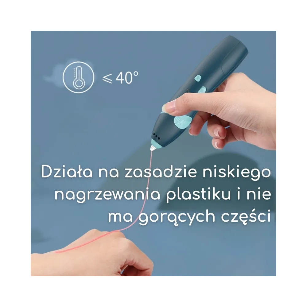 WOOPIE 3D Drukarka-Długopis Pen Bezpieczny Wkłady Usb