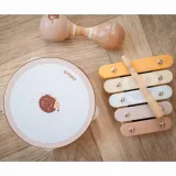 Cymbałki z lakierowanego drewna, bezpieczne dla dzieci