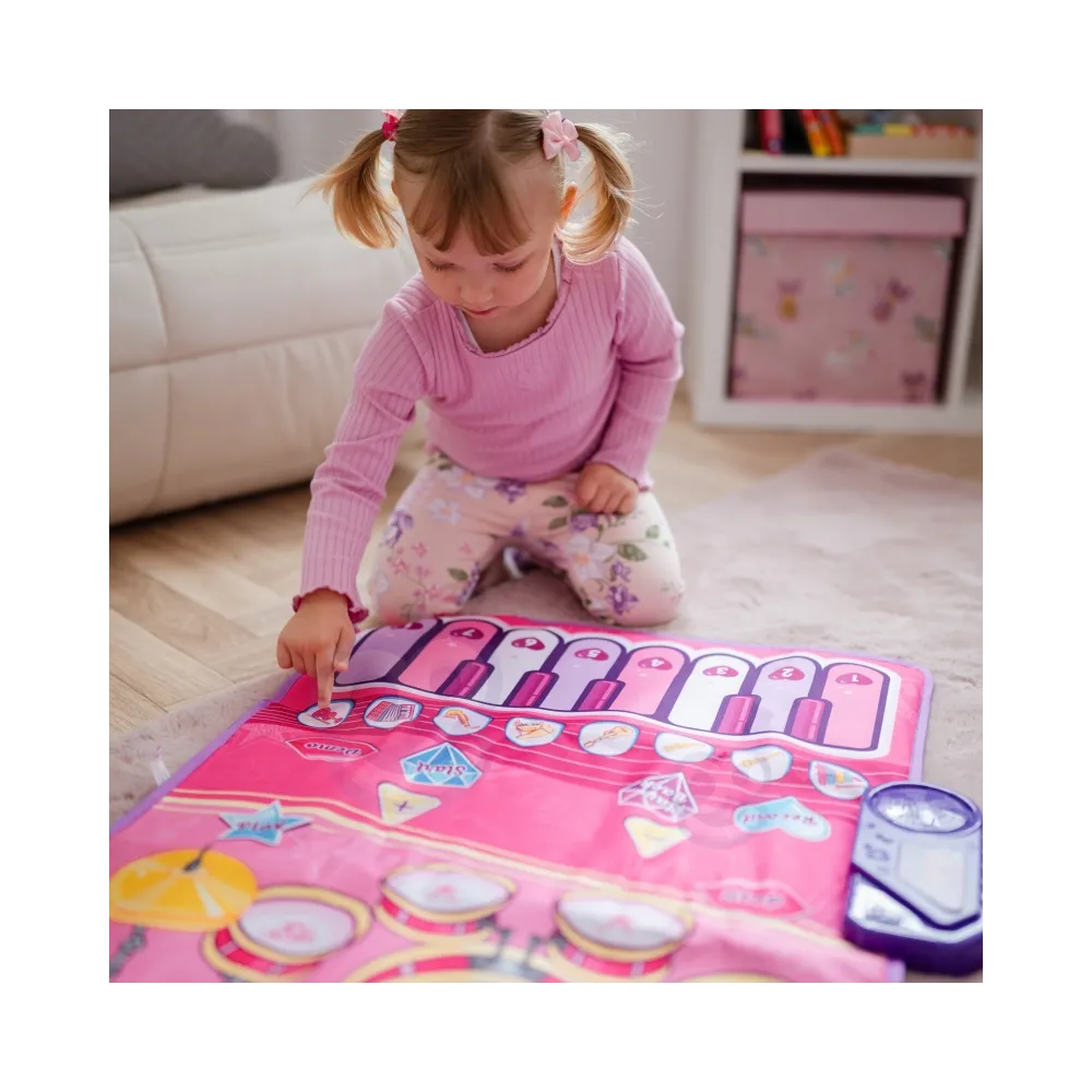 WOOPIE Duża Mata Muzyczna 2w1 Perkusja Interaktywna Pianino