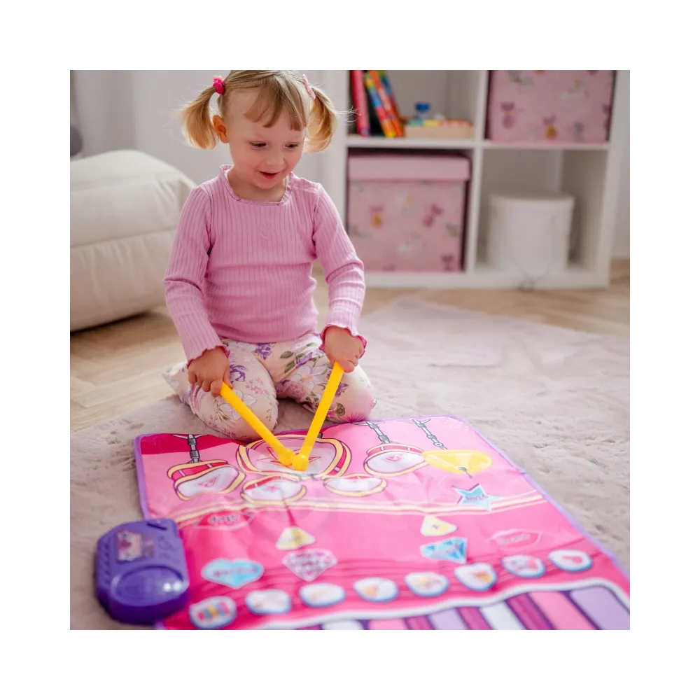 WOOPIE Duża Mata Muzyczna 2w1 Perkusja Interaktywna Pianino