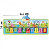 WOOPIE Mata Muzyczna XXL Dinusie 2w1 Pianinko 8 Melodii 110cm