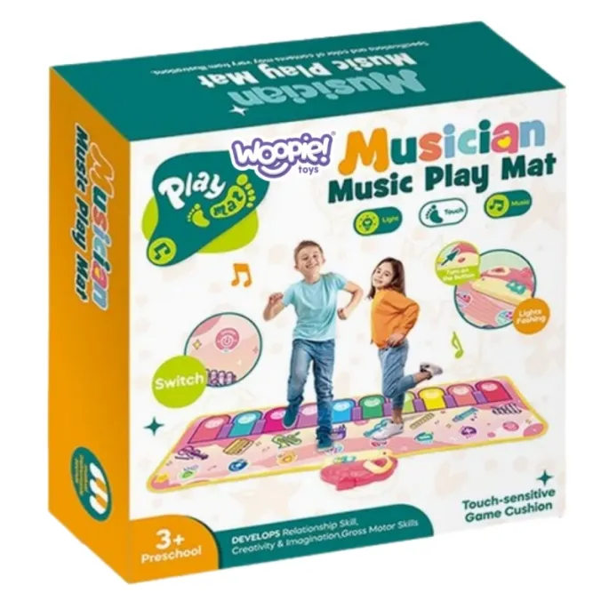Rozwijająca mata muzyczna z pałeczkami