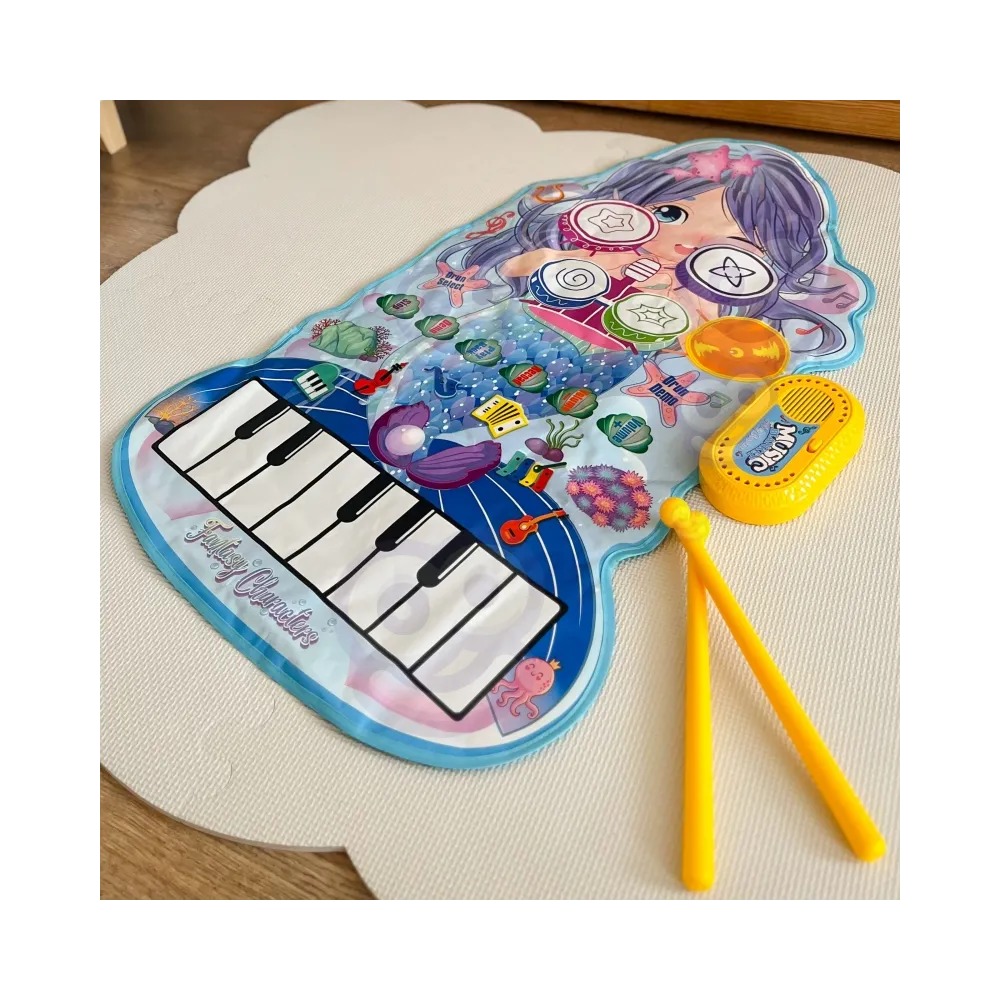 WOOPIE Mata Muzyczna Syrenka 2w1 Perkusja Interaktywna