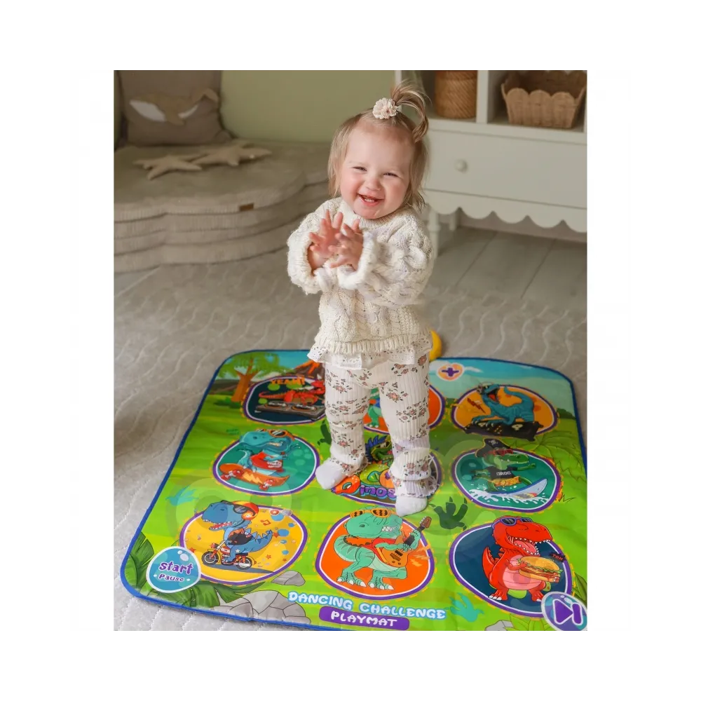 WOOPIE Mata Muzyczna Dinozaury Zręcznościowa Gra Taneczna