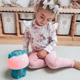 WOOPIE Multifunkcyjna Lampka RGB Głośnik Bluetooth Karaoke Modulator Głosu Karta SD Turkusowa