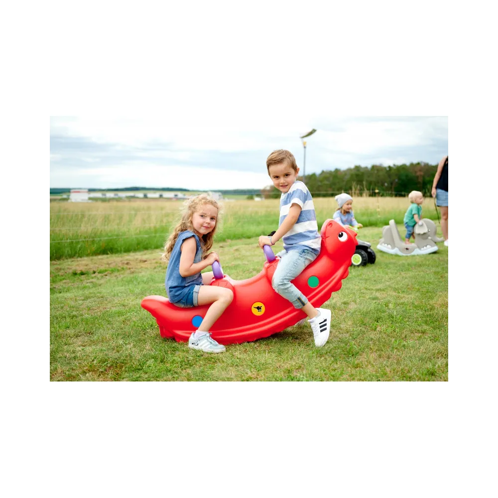 Bujak na biegunach dla dzieci w kształcie dinozaura