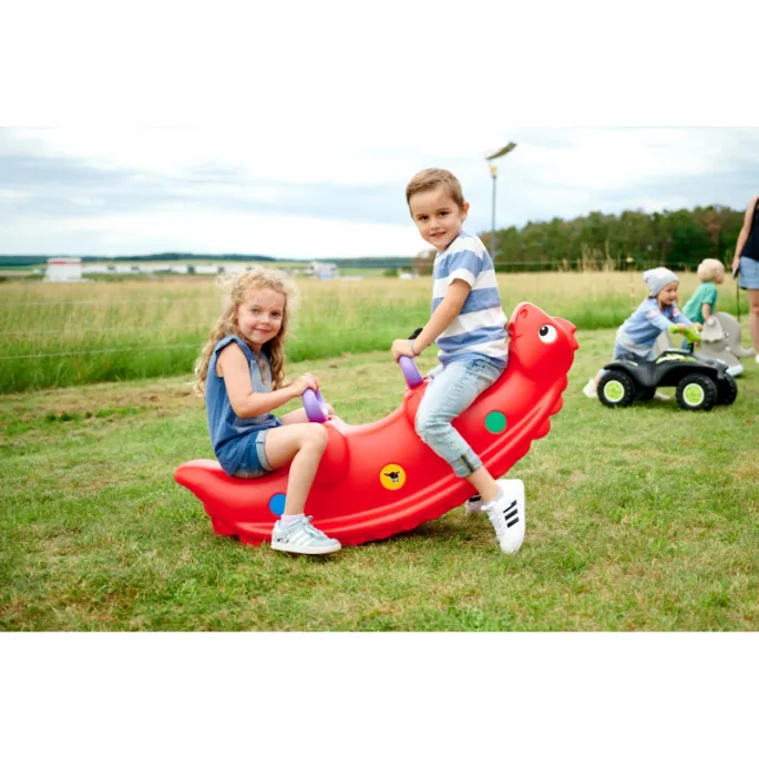 Zabawka bujak Dinozaur - bezpieczne uchwyty