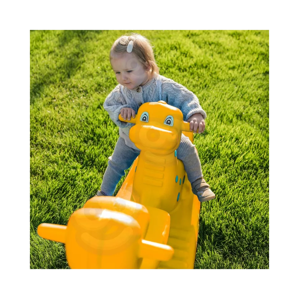 Bezpieczne uchwyty w bujaku dino