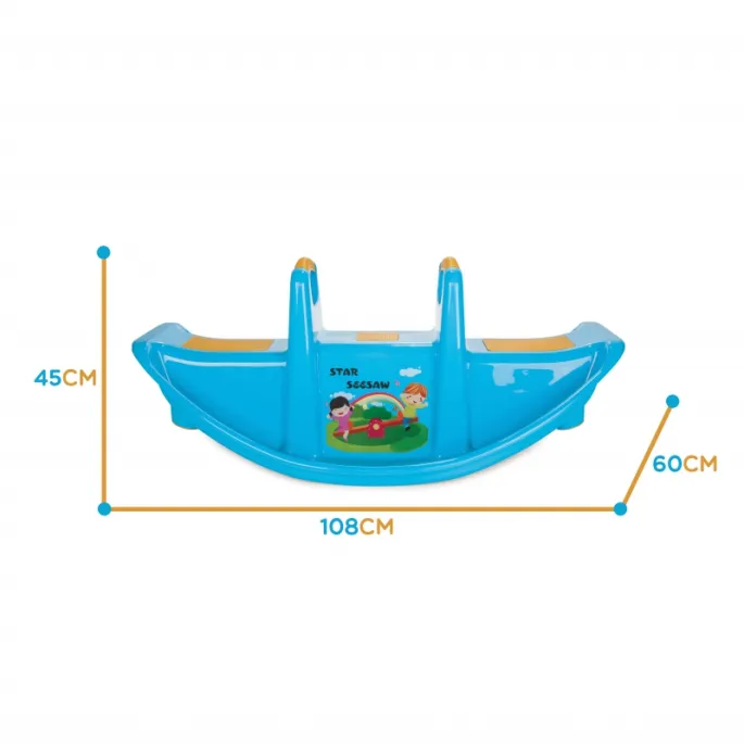 Lekka konstrukcja huśtawki ułatwia przenoszenie.