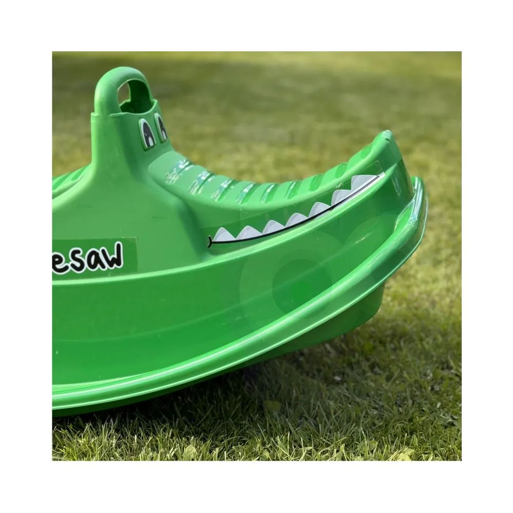 Ergonomiczna huśtawka dla 1-2 dzieci w kształcie krokodyla