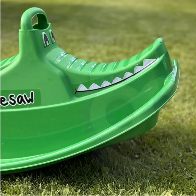 Ergonomiczna huśtawka dla 1-2 dzieci w kształcie krokodyla