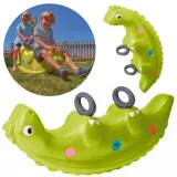 Dwustronna huśtawka dla dzieci w kształcie dinozaura