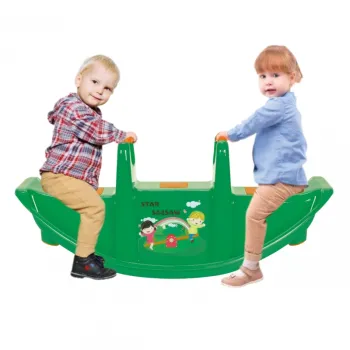 WOOPIE Bujak Wieloosobowy STAR Huśtawka Równoważna Zielona