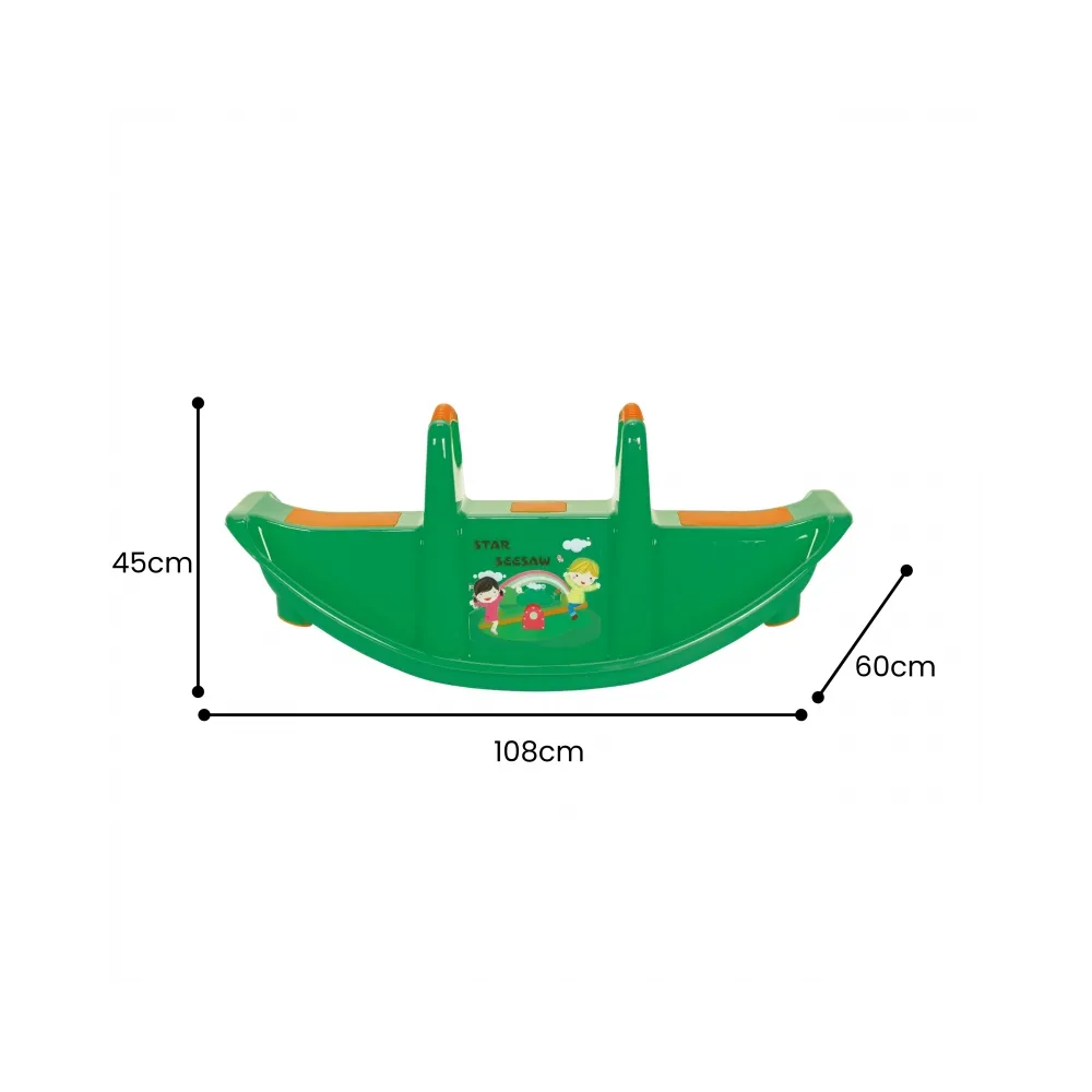 Bezpieczny bujak dla dzieci o intensywnym kolorze